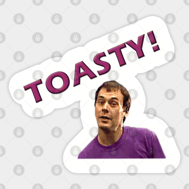 Toasty Sticker by karutees